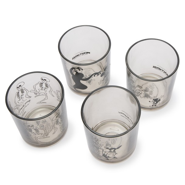 Mickey Mouse Short Glass Set - The Haunted House and The Skeleton Dance
