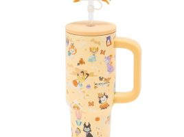 Disney Cats and Dogs Halloween 30 oz. Stainless Travel Tumbler with Straw
