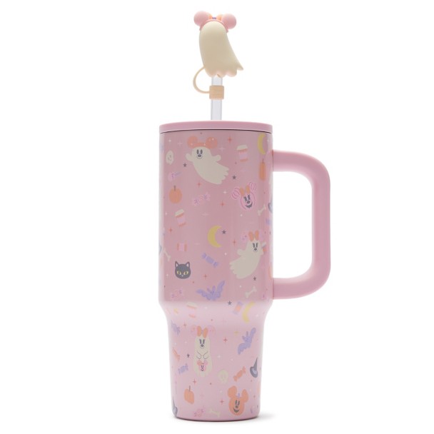 Mickey and Minnie Mouse Cutie Ghost 30 oz. Stainless Steel Travel Tumbler with Straw