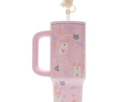 Mickey and Minnie Mouse Cutie Ghost 30 oz. Stainless Steel Travel Tumbler with Straw