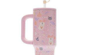 Mickey and Minnie Mouse Cutie Ghost 30 oz. Stainless Steel Travel Tumbler with Straw