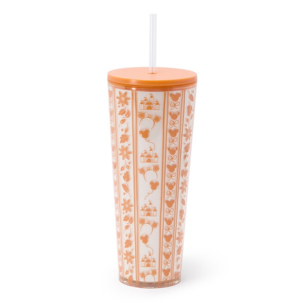 Mickey and Minnie Mouse Pumpkin Spice Latte 24 oz. Starbucks® Tumbler with Straw – Exclusive