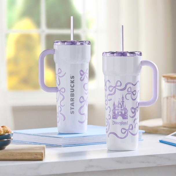 Disneyland 24 oz. Stainless Steel Starbucks® Travel Tumbler with Straw - Lavender
