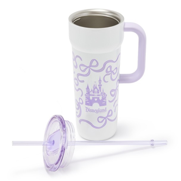 Disneyland 24 oz. Stainless Steel Starbucks® Travel Tumbler with Straw - Lavender