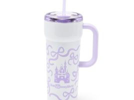 Walt Disney World 24 oz. Stainless Steel Starbucks® Travel Tumbler with Straw – Lavender
