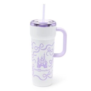 Walt Disney World 24 oz. Stainless Steel Starbucks® Travel Tumbler with Straw - Lavender