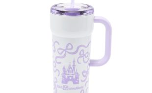 Walt Disney World 24 oz. Stainless Steel Starbucks® Travel Tumbler with Straw – Lavender