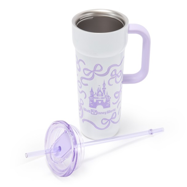 Walt Disney World 24 oz. Stainless Steel Starbucks® Travel Tumbler with Straw - Lavender