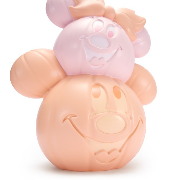 Mickey and Minnie Mouse Halloween Pastel Pumpkin Light-Up Decor