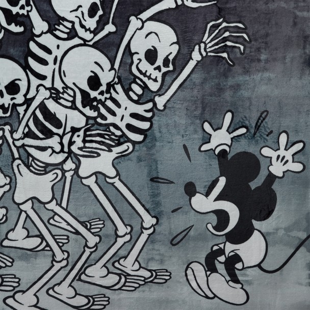 Mickey Mouse Throw Blanket - The Haunted House