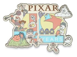 Pixar 40th Anniversary Mini Jumbo Pin – Disney Beyond the Magic – Limited Edition – D23 The Ultimate Disney Fan Event