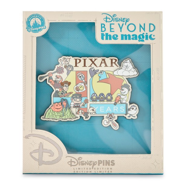 Pixar 40th Anniversary Mini Jumbo Pin - Disney Beyond the Magic - Limited Edition - D23 The Ultimate Disney Fan Event