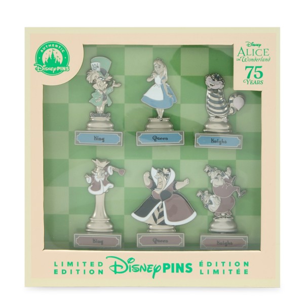 Alice in Wonderland 75th Anniversary Pin Set - Limited Edition