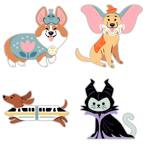Disney Cats and Dogs Halloween Series Pin Blind Pack - 5-Pc. - Limited Release