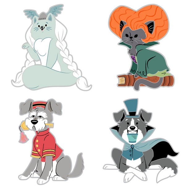 Disney Cats and Dogs Halloween Series Pin Blind Pack - 5-Pc. - Limited Release