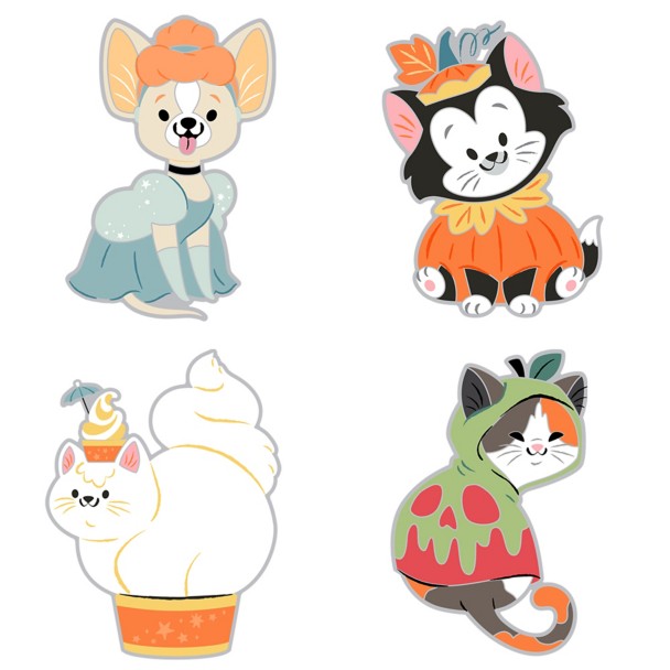 Disney Cats and Dogs Halloween Series Pin Blind Pack - 5-Pc. - Limited Release