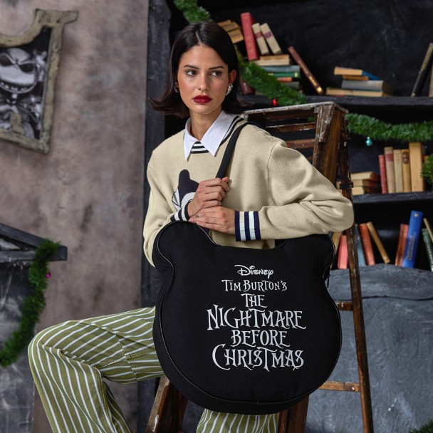Vampire Teddy Big Face Canvas Tote - The Nightmare Before Christmas