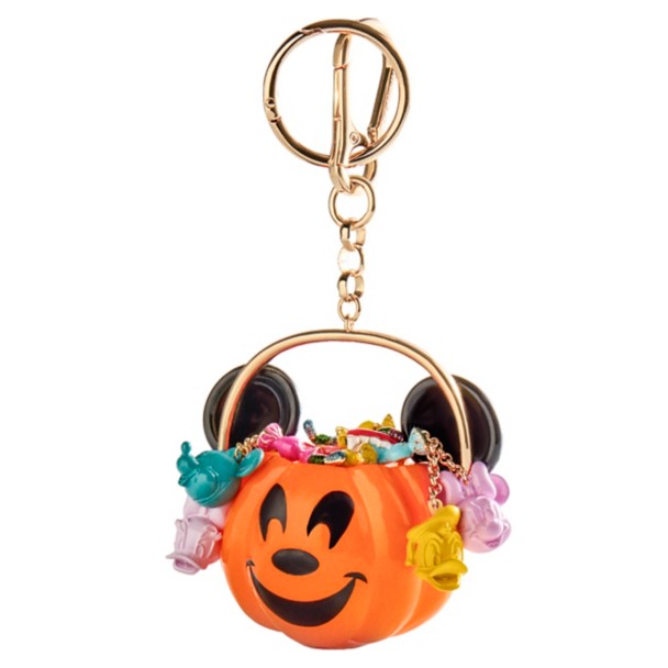 Mickey Mouse Jack-o’-Lantern Treat Bucket Halloween Bag Charm by BaubleBar