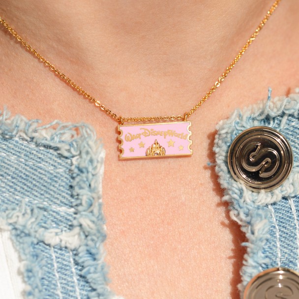 Walt Disney World Ticket Pendant Necklace by Girls Crew