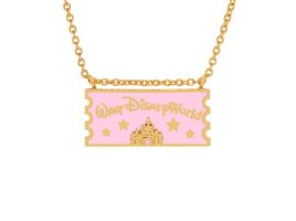 Walt Disney World Ticket Pendant Necklace by Girls Crew