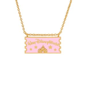 Walt Disney World Ticket Pendant Necklace by Girls Crew