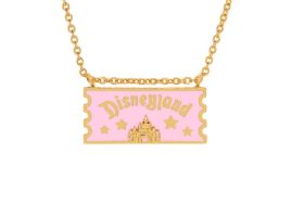 Disneyland Ticket Pendant Necklace by Girls Crew