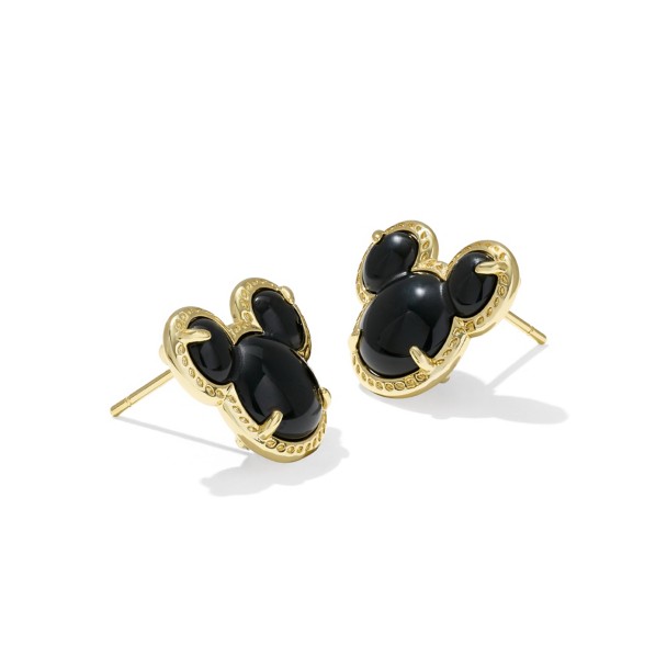 Mickey Mouse Icon Curved Stone Stud Earrings by Kendra Scott
