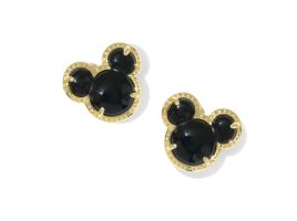Mickey Mouse Icon Curved Stone Stud Earrings by Kendra Scott