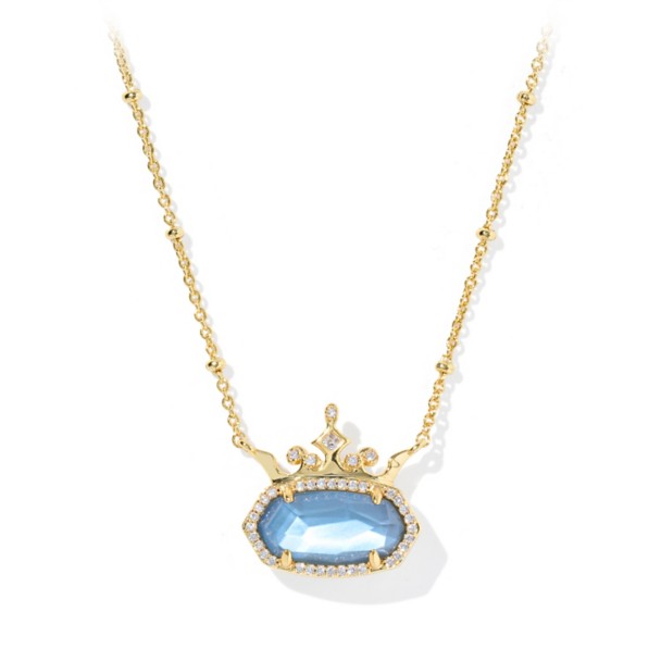 Disney Princess Elisa Short Necklace by Kendra Scott – Blue