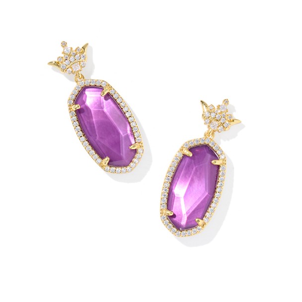 Disney Princess Drop Earrings by Kendra Scott – Mauve