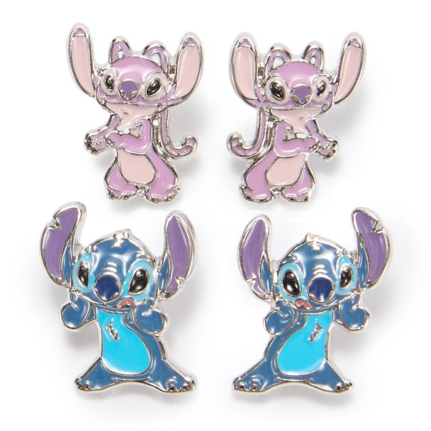 Stitch and Angel Stud Earring Set - Lilo & Stitch