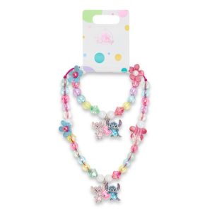 Stitch and Angel Necklace and Bracelet Set - Lilo & Stitch