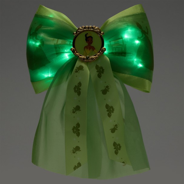 Tiana Light-Up Hair Bow Barrette - The Princess and the Frog