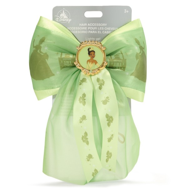 Tiana Light-Up Hair Bow Barrette - The Princess and the Frog
