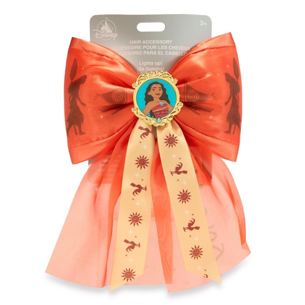Moana Light-Up Hair Bow Barrette