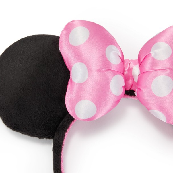 Minnie Mouse Ear Headband with Bow - Pink