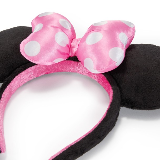 Minnie Mouse Ear Headband with Bow - Pink