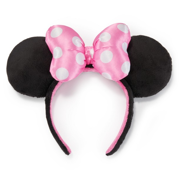 Minnie Mouse Ear Headband with Bow – Pink