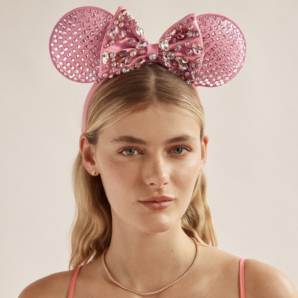 Minnie Mouse Pink Crystal Ear Headband for Adults by BaubleBar