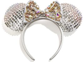 Minnie Mouse Silver Crystal Ear Headband for Adults by BaubleBar