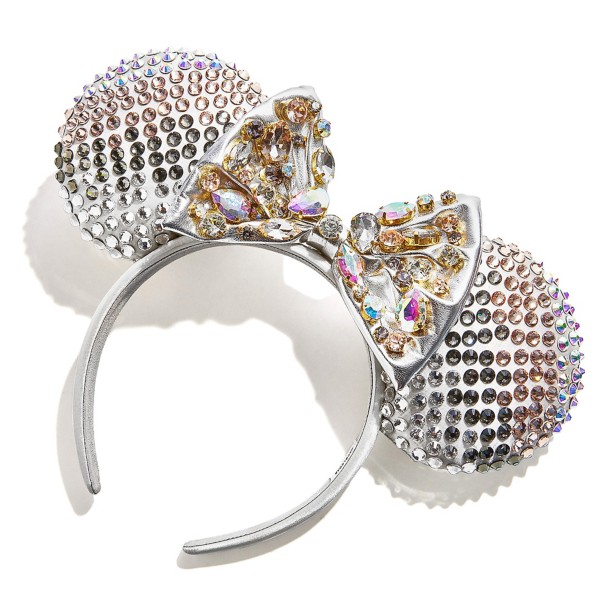 Minnie Mouse Silver Crystal Ear Headband for Adults by BaubleBar