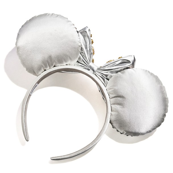 Minnie Mouse Silver Crystal Ear Headband for Adults by BaubleBar