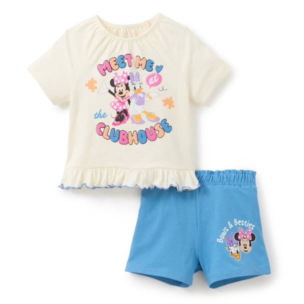 Minnie Mouse and Daisy Duck T-Shirt and Shorts Set for Kids