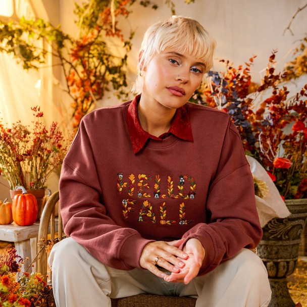 Mickey Mouse and Friends ''Hello Fall'' Pullover Sweatshirt for Women