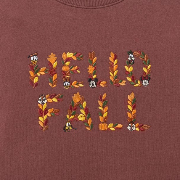 Mickey Mouse and Friends ''Hello Fall'' Pullover Sweatshirt for Women