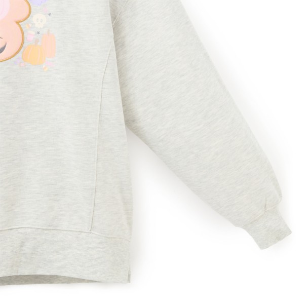 Mickey and Minnie Mouse Jack-o'-Lantern Pullover Sweatshirt for Women - Disneyland