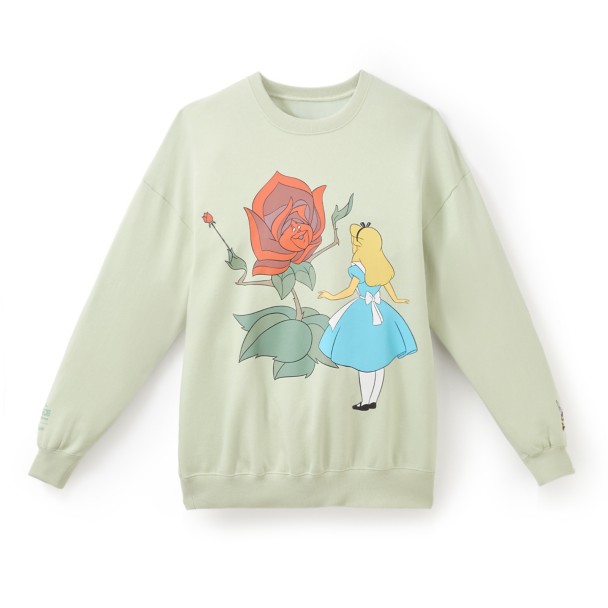 Alice in Wonderland 75th Anniversary Pullover Sweatshirt for Women by Cakeworthy Alice in Wonderland 75th Anniversary Pullover Sweatshirt for Women by Cakeworthy