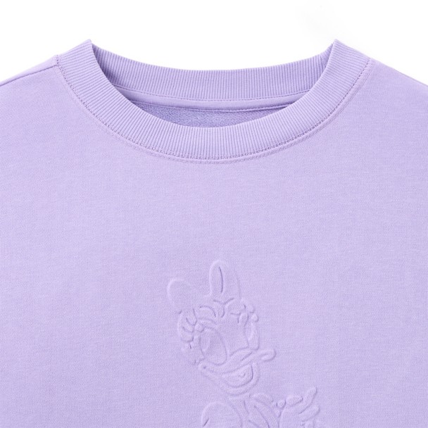 Daisy Duck Fashion Pullover Sweatshirt for Women - Lavender