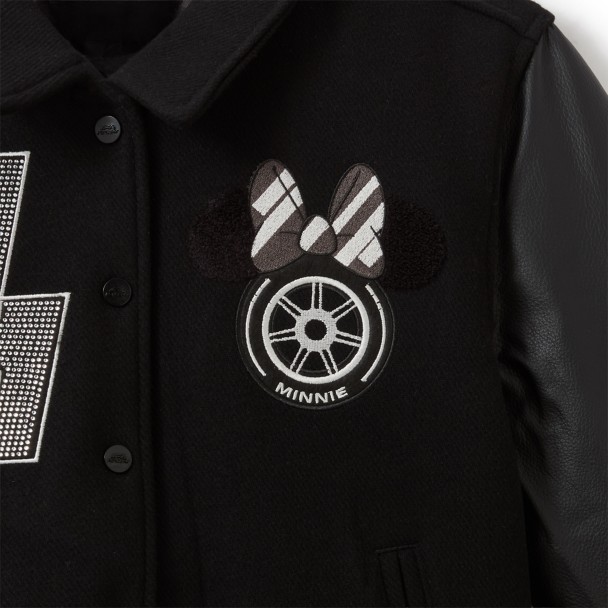 Disney x F1 ACADEMYTM Minnie Mouse Varsity Jacket for Women and Pins Set - D23 The Ultimate Disney Fan Event
