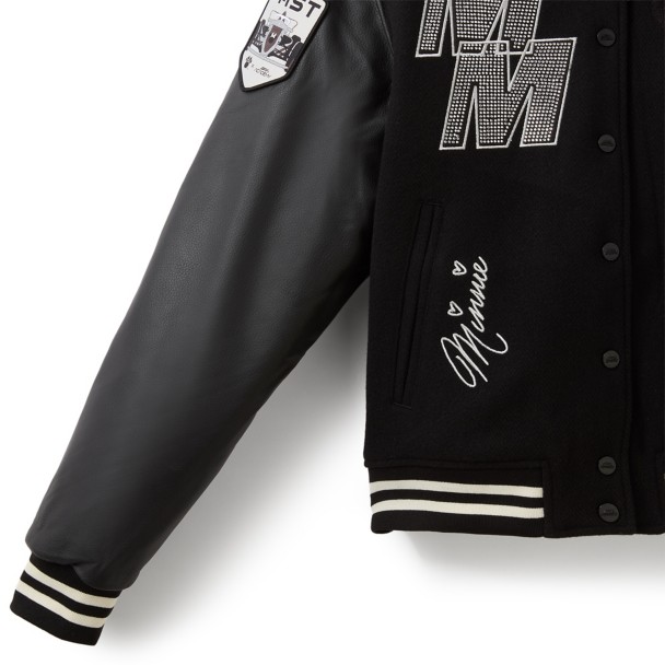 Disney x F1 ACADEMYTM Minnie Mouse Varsity Jacket for Women and Pins Set - D23 The Ultimate Disney Fan Event
